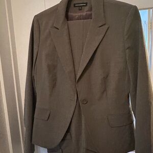 Express Women's Olive Single-Button Blazer suit with trousers